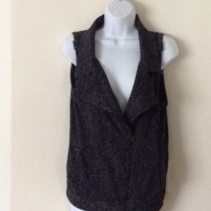 Heathered soft light knit vest